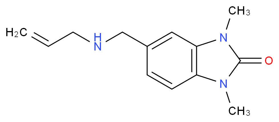 5-Allylaminomethyl-1,3-dimethyl-1,3-dihydro-benzoimidazol-2-one_分子结构_CAS_)