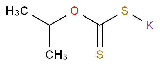 O-异丙基黄原酸 钾盐_分子结构_CAS_140-92-1)