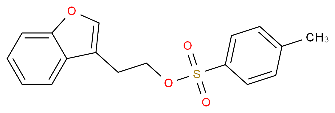 2-(1-benzofuran-3-yl)ethyl 4-methylbenzene-1-sulfonate_分子结构_CAS_26278-25-1