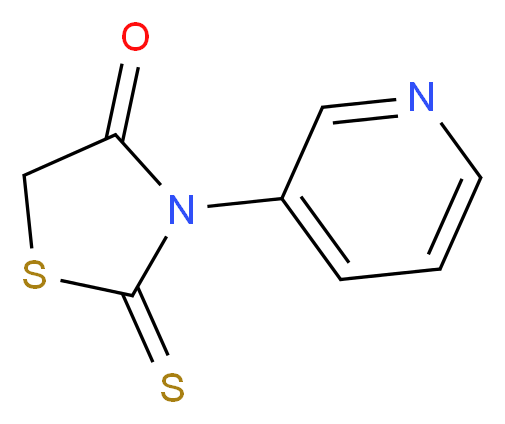 3-(pyridin-3-yl)-2-sulfanylidene-1,3-thiazolidin-4-one_分子结构_CAS_99419-73-5
