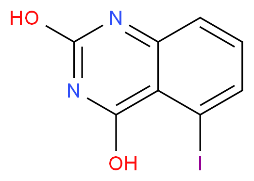 5-Iodoquinazoline-2,4-diol_分子结构_CAS_33140-34-0)