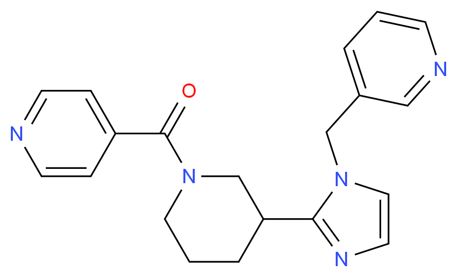 3-{[2-(1-isonicotinoyl-3-piperidinyl)-1H-imidazol-1-yl]methyl}pyridine_分子结构_CAS_)