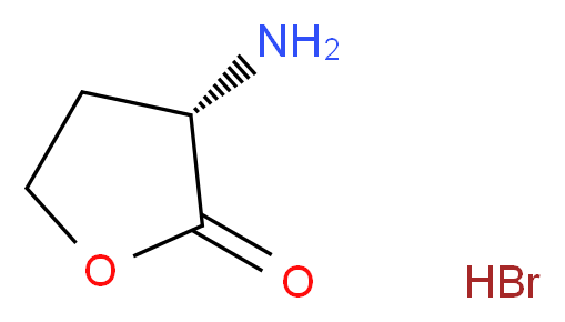 (S)-(-)-α-氨基-γ-丁内酯 氢溴酸盐_分子结构_CAS_15295-77-9)