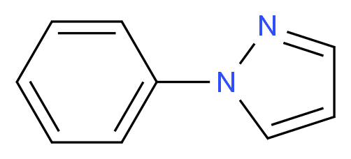 1-Phenyl-1H-pyrazole_分子结构_CAS_1126-00-7)