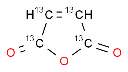 2,5-dihydro(2,3,4,5-<sup>1</sup><sup>3</sup>C<sub>4</sub>)furan-2,5-dione_分子结构_CAS_1161736-58-8