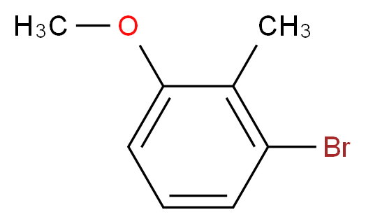 1-bromo-3-methoxy-2-methylbenzene_分子结构_CAS_31804-36-1