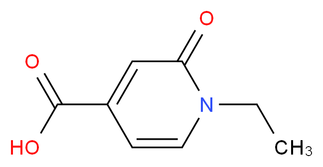 1-ethyl-2-oxo-1,2-dihydropyridine-4-carboxylic acid_分子结构_CAS_1123169-39-0