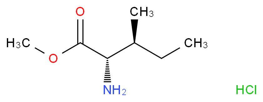 methyl (2S,3S)-2-amino-3-methylpentanoate hydrochloride_分子结构_CAS_18598-74-8