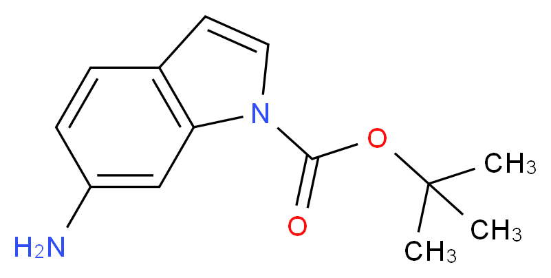 1-BOC-6-AMINOINDOLE_分子结构_CAS_219508-62-0)