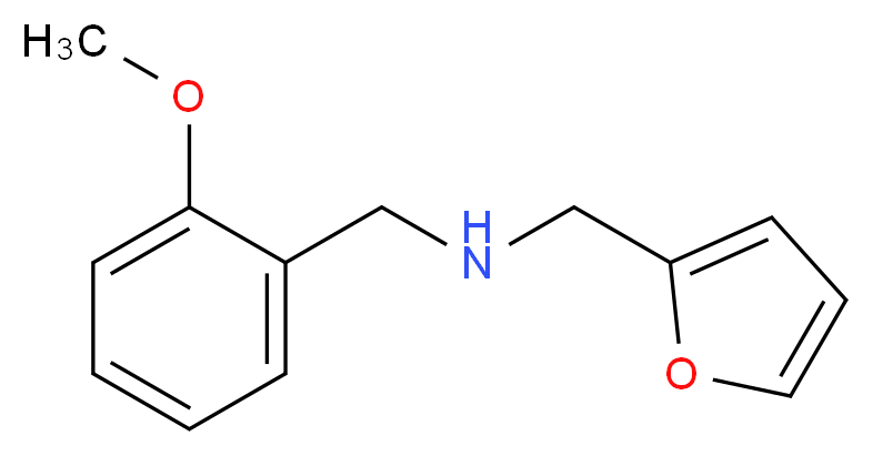 Furan-2-ylmethyl-(2-methoxy-benzyl)-amine_分子结构_CAS_225236-02-2)