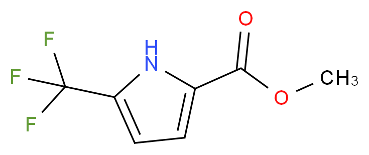 Methyl 5-(trifluoromethyl)-1H-pyrrole-2-carboxylate_分子结构_CAS_952182-25-1)