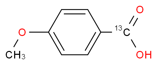 4-Methoxy-[7-13C]-benzoic Acid_分子结构_CAS_69838-89-7)