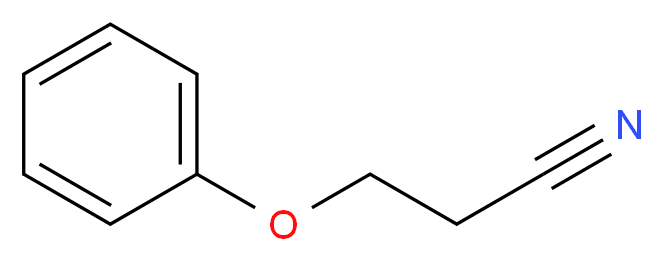 3-苯氧基丙腈_分子结构_CAS_3055-86-5)