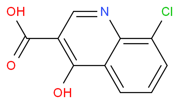 8-chloro-4-hydroxyquinoline-3-carboxylic acid_分子结构_CAS_35966-16-6)