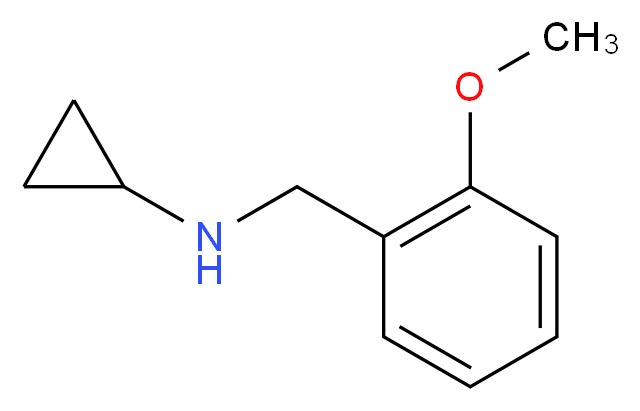 N-[(2-methoxyphenyl)methyl]cyclopropanamine_分子结构_CAS_625437-49-2