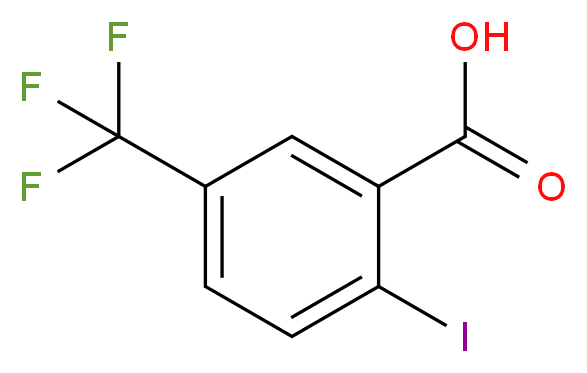 2-iodo-5-(trifluoromethyl)benzoic acid_分子结构_CAS_702641-04-1