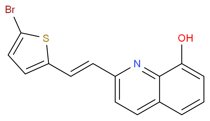 2-[(E)-2-(5-bromo-2-thienyl)vinyl]quinolin-8-ol_分子结构_CAS_353517-94-9)