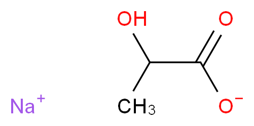 DL-乳酸钠 溶液_分子结构_CAS_72-17-3)