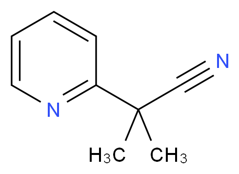 2-Methyl-2-pyridin-2-ylpropanenitrile_分子结构_CAS_81039-18-1)