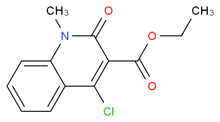 ethyl 4-chloro-1-methyl-2-oxo-1,2-dihydroquinoline-3-carboxylate_分子结构_CAS_)