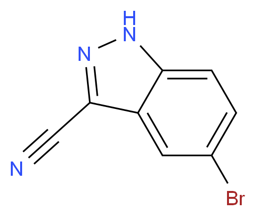 5-bromo-1H-indazole-3-carbonitrile_分子结构_CAS_201227-39-6