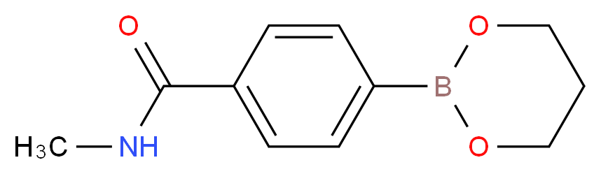 4-(Methylcarbamoyl)benzeneboronic acid, propanediol cyclic ester_分子结构_CAS_)