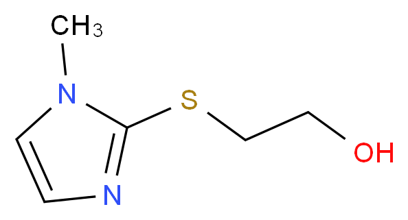 2-[(1-methyl-1H-imidazol-2-yl)sulfanyl]ethan-1-ol_分子结构_CAS_53064-92-9