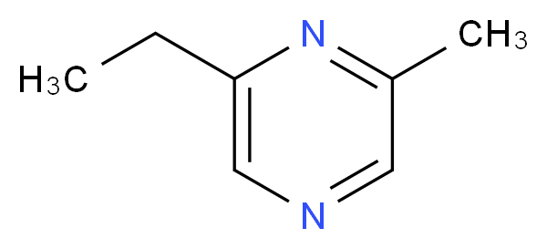 2-ethyl-6-methylpyrazine_分子结构_CAS_13925-03-6