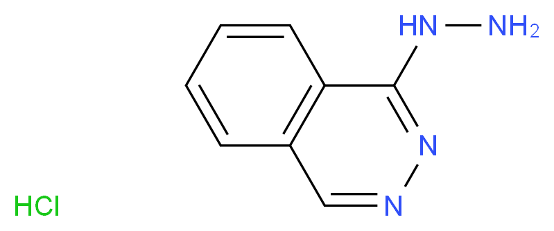 1-hydrazinylphthalazine hydrochloride_分子结构_CAS_304-20-1