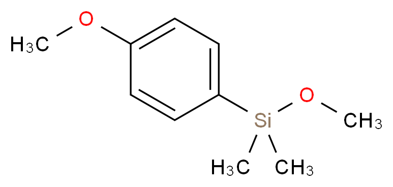 methoxy(4-methoxyphenyl)dimethylsilane_分子结构_CAS_62244-48-8