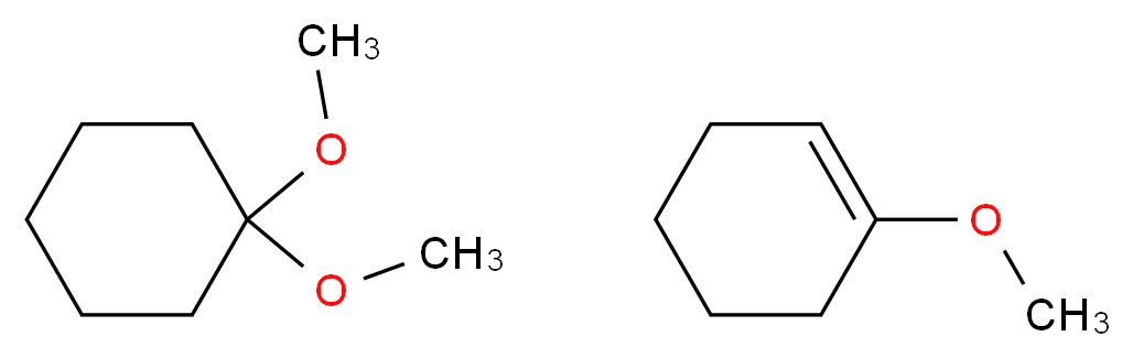 1,1-dimethoxycyclohexane; 1-methoxycyclohex-1-ene_分子结构_CAS_1215762-84-7