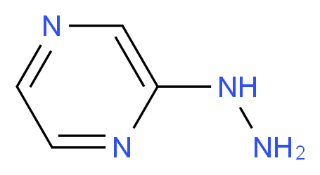 2-Hydrazinopyrazine_分子结构_CAS_54608-52-5)