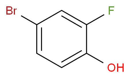 4-bromo-2-fluorophenol_分子结构_CAS_2105-94-4