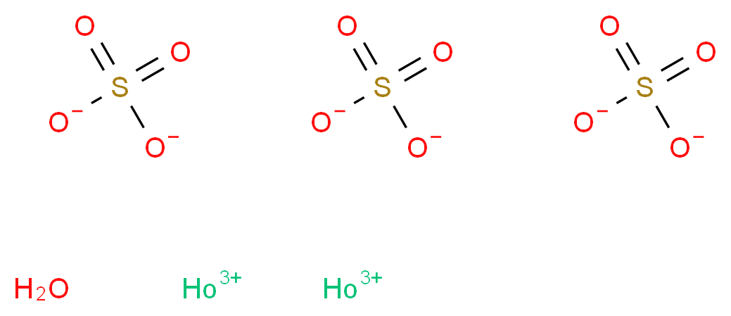 硫酸钬(III) 八水合物_分子结构_CAS_13473-57-9)