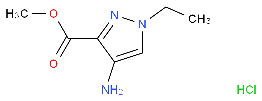 Methyl 4-amino-1-ethyl-1H-pyrazole-3-carboxylate hydrochloride_分子结构_CAS_)
