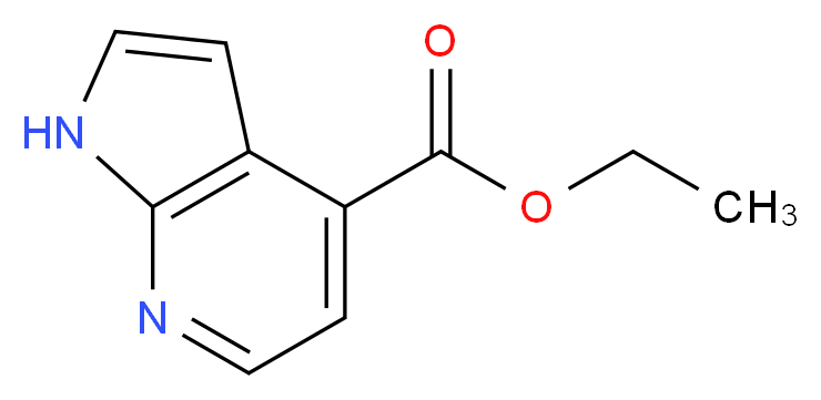 ethyl 1H-pyrrolo[2,3-b]pyridine-4-carboxylate_分子结构_CAS_1261588-72-0