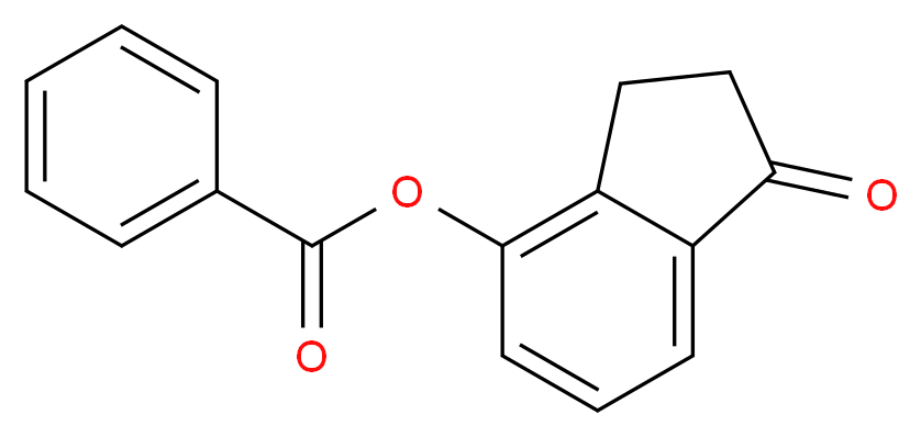 1-oxo-2,3-dihydro-1H-inden-4-yl benzoate_分子结构_CAS_59725-61-0