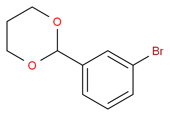 2-(3-bromophenyl)-1,3-dioxane_分子结构_CAS_)