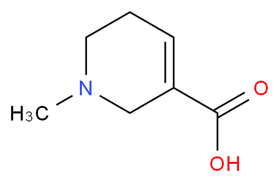 1-methyl-1,2,5,6-tetrahydropyridine-3-carboxylic acid_分子结构_CAS_84380-01-8