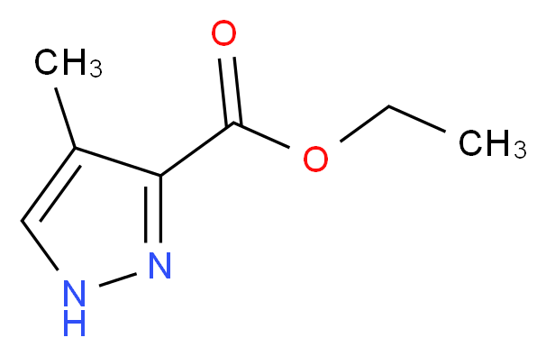 Ethyl 4-methyl-1H-pyrazole-3-carboxylate_分子结构_CAS_6076-12-6)