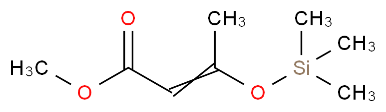 methyl 3-[(trimethylsilyl)oxy]but-2-enoate_分子结构_CAS_62269-44-7