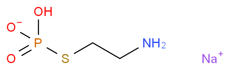 sodium hydrogen [(2-aminoethyl)sulfanyl]phosphonate_分子结构_CAS_3724-89-8