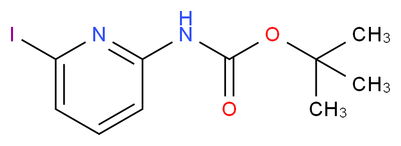 (6-Iodo-pyridin-2-yl)-carbamic acid tert-butyl ester_分子结构_CAS_849830-17-7)