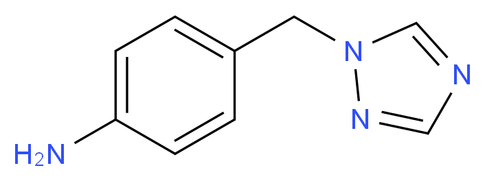 4-(1H-1,2,4-Triazol-1-ylmethyl)benzenamine_分子结构_CAS_119192-10-8)