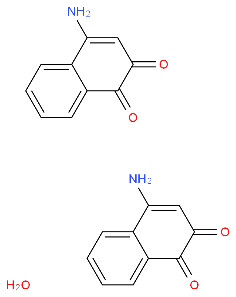 4-Aminonaphthalene-1,2-dione hemihydrate_分子结构_CAS_20814-38-4)