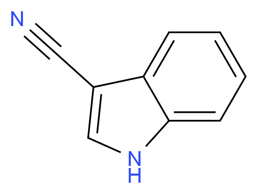 吲哚-3-甲腈_分子结构_CAS_5457-28-3)