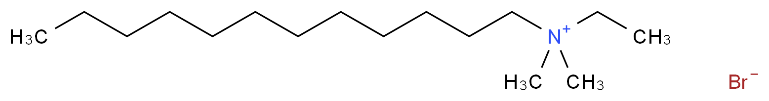 dodecyl(ethyl)dimethylazanium bromide_分子结构_CAS_68207-00-1