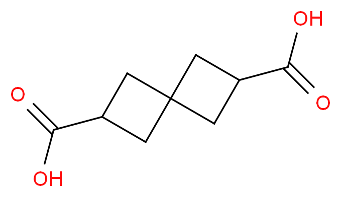 spiro[3.3]heptane-2,6-dicarboxylic acid_分子结构_CAS_3057-91-8)