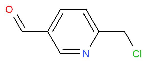 6-(chloromethyl)nicotinaldehyde_分子结构_CAS_1196154-24-1)