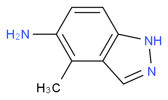 4-Methyl-1H-indazol-5-amine_分子结构_CAS_101257-89-0)